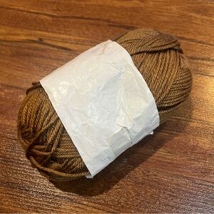 Unknown Brand Brown Soft Acrylic Brown Yarn Skein